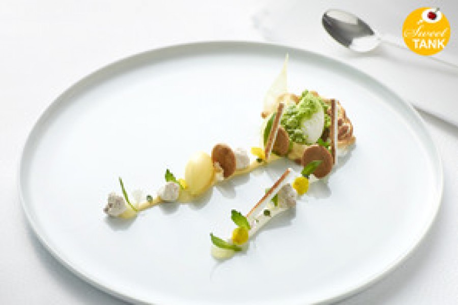 Anrichten eines Dessert